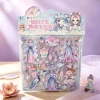 National trend fairy charm girl decoration dress-up puzzle stickers Double-layer lotus belt bow dress-up toy bubble stickers details Picture